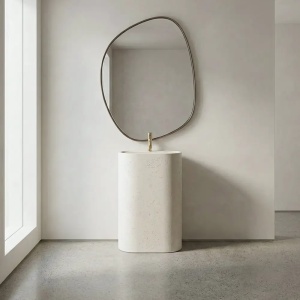 LAVOAR STATIV SALENTO, 85 CM, DIN PIATRA COMPOZITA, CALITATE SUPERIOARA - Img 5