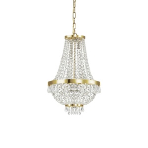 LUSTRA CAESAR SP6, AURIU, DIN CRISTAL, STIL CLASIC - Img 1