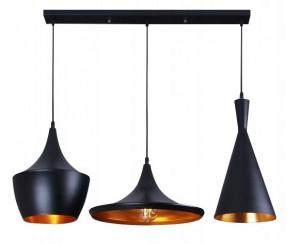 LUSTRA COSTA NEGRU 3 PENDULE MODEL 1 DESIGN INDUSTRIAL - Img 8