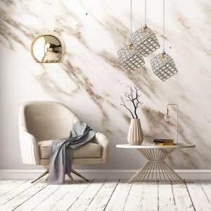LUSTRA GLAMOR CUBE APP722-3CP, 12X12 cm, CROM SI ARGINTIU, DIN METAL CROMAT SI STICLA, STIL MODERN, TU - Img 5