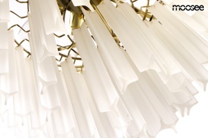 LUSTRA GORDON 80, AURIE, CONFECTIONATA DIN METAL SI STICLA, STIL MODERN - Img 4