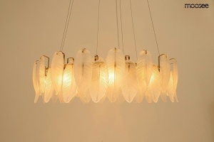 LUSTRA ROCH 80 GOLD, CONFECTIONATA DIN METAL SI STICLA, STIL MODERN - Img 2