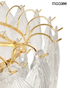 LUSTRA SCARLETT 80, AURIE, CONFECTIONATA DIN METAL SI STICLA, STIL MODERN - Img 6