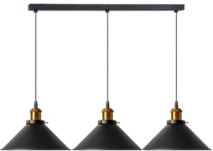 LUSTRA SUSPENDABILA PORTO BLACK 3CP