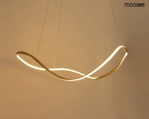 LUSTRA WAVES 60, AURIE, CONFECTIONATA DIN METAL SI ALUMINIU, STIL MODERN