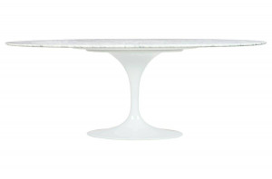 MASA ALBA TULIP ELLIPSE MARBLE CARRARA 200/120 STIL MODERN - Img 6