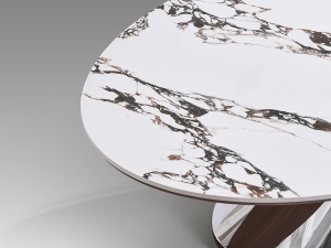 MASA DE CAFEA EXCLUSIVE 130CM, REALIZATA DIN METAL, MDF SI CERAMICA, DESIGN MODERN, PRODUS DE LUX - Img 6