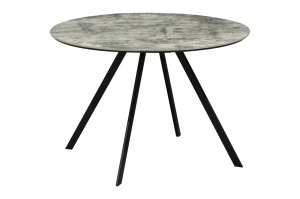 MASA DE DINING ROTUNDA, ATELIER 100CM, FURNIR LEMN, MELAMINA SI METAL, ASPECT PIATRA, ARTIM GROUP SELECTION - Img 5