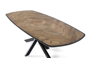MASA DE SUFRAGERIE KIVU 220CM, REALIZATA DIN LEMN DE MANGO SI METAL, CULOARE NATUR/NEGRU, GINER Y COLOMER - Img 3