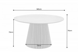 MASA DE SUFRAGERIE ROTUNDA, 140CM, STEJAR, MDF SI FURNIR, ARTIM GROUP SELECTION - Img 3