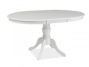 MASA DINING EXTENSIBILA, 106/141 CM, ALBA, BLAT DIN MDF SI PICIOARE DIN LEMN, STIL CLASIC - Img 2