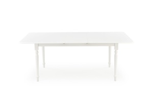 MASA DINING EXTENSIBILA NELSON ALBA, 160/200 CM, BLAT DIN MDF SI PICIOARE DIN LEMN MASIV, STIL CLASIC - Img 5
