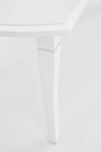 MASA DINING EXTENSIBILA STIL FRYDERYK, ALBA, 160/240 CM, BLAT DIN MDF SI PICIOARE DIN LEMN MASIV , STIL CLASIC - Img 7