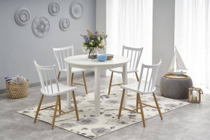 MASA DINING EXTENSIBILA STIL RINGO, ALBA, 102/142 CM, DIN MDF SI FURNIR, STIL CLASIC - Img 4