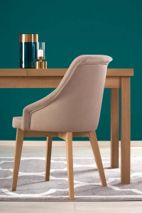 MASA DINING EXTENSIBILA TIAGO 2, STEJAR CRAFT, 140/220 CM, BLAT DIN MDF SI PICIOARE DIN MDF LAMINAT, STIL CLASIC - Img 5