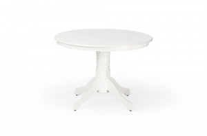 MASA DINING GLOSTER, ALBA, 106 CM, BLAT DIN MDF SI PICIOARE DIN LEMN MASIV, STIL CLASIC - Img 3