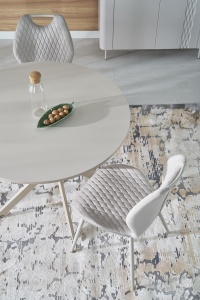 MASA DINING/LIVING STIL EDGAR CASMIR, CONFECTIONATA DIN METAL SI MDF FURNIRUIT, STIL MODERN - Img 4