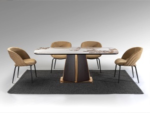 MASA DINING, LUCA 200CM, DIN MDF, METAL SI BLAT DIN PORTELAN, SCHULLER - Img 5