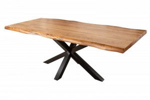 MASA DINING, MAMMUT NATURE 220CM, DIN LEMN DE SALCAM, DEGIN INDUSTRIAL - Img 5
