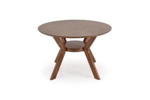 MASA DINING STIL RUPERT NUC, fi120/77 cm, CONFECTIONATA DIN LEMN DE CAUCIUC, MDF SI FURNIR, STIL MODERN - Img 2