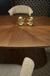 MASA DINING STIL VAGNER, 220 CM, NUC, DIN MDF FURNIRUIT, STIL MODERN - Img 4