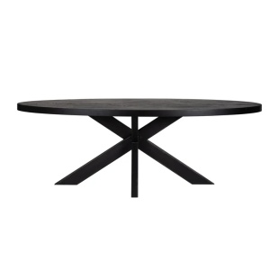 MASA DINING WATSON, 235 CM, NEAGRA , DIN LEMN DE STEJAR, STIL MODERN, RICHMOND INTERIORS - Img 2