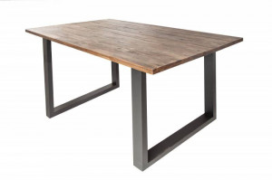 MASA DINING, WOTAN II 180CM, COD 40334, DIN LEMN MASIV, DESIGN INDUSTRIAL - Img 6