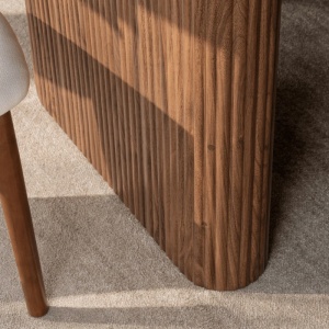 MASA DREPTUNGHIULARA 180CM, ARTIM MEBLE, REALIZATA DIN MDF SI CERAMICA, CULOARE TRAVERTIN/NUC, STIL MODERN - Img 6
