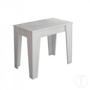 MASA EXTENSIBILA 54-306CM, CHARLIE ALBA, STIL MODERN, REALIZATA DIN PANOURI LAMINATE - Img 4