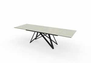 MASA EXTENSIBILA DE LUX 180/220/260CM, ATLAS COD 40120, DIN METAL, STICLA SI CERAMICA