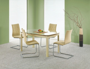 MASA EXTENSIBILA LIVING KAYDEN BEJ - DESIGN MODERN - HALMAR - Img 2