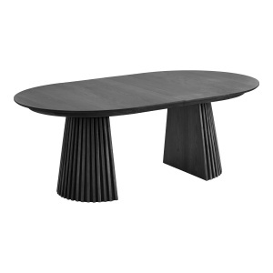 MASA EXTENSIBILA OSAKA 120x200-250-300x75CM, , REALIZAT DIN FURNIR DE STEJAR, CULOARE NEAGRA, ARTIM HOUSE - Img 4