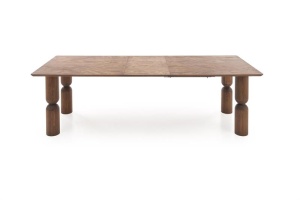 MASA EXTENSIBILA STIL MELTON, 200/300 CM, NUC, DIN MDF, FURNIR NATURAL SI LEMN MASIV DE FAG, STIL MODERN - Img 10