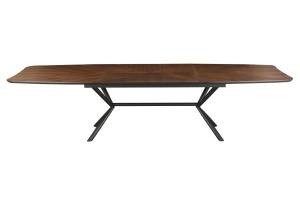 MASA EXTESIBILA DE MARI DIMENSIUNI, GRANDEZZA 180- 270CM, FURNIR LEMN DE NUC SI METAL, ASPECT NUC, ARTIM GROUP SELECTION - Img 7