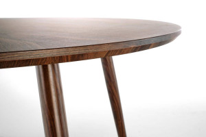 MASA LIVING STIL DOMENICO, NUC/AURIU, 110 CM, BLAT DIN MDF SI PICIOARE DIN METAL, STIL CLASIC - Img 8