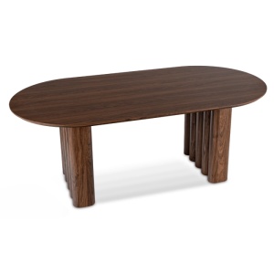 MASA OVALA 200CM, ARTIM MEBLE, REALIZATA DIN MDF, CULOARE NUC, STIL MODERN - Img 8