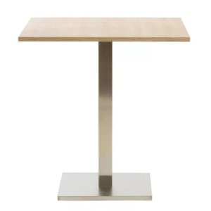 MASA PENTRU CAFENEA, 68x68 CM, STEJAR SONOMA/CROM, DIN PAL LAMINAT SI OTEL, ARTIM GROUP SELECTION - Img 4