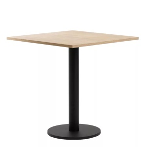 MASA PENTRU CAFENEA, 68x68 CM, STEJAR SONOMA/NEGRU, DIN PAL LAMINAT SI OTEL, ARTIM GROUP SELECTION - Img 4