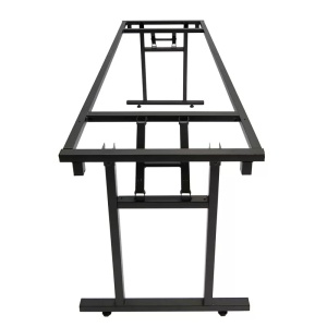 MASA PENTRU CATERING/CONFERINTE 180X100 CM, STEJAR LANCELOT/NEGRU, DIN PAL LAMINAT SI OTEL, ARTIM GROUP SELECTION - Img 5