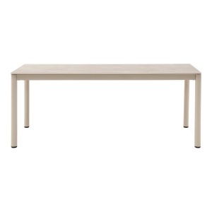 MASA PENTRU TERASA ALCUDIA 200CM, REALIZATA DIN ALUMINIU SI PIATRA SINTERIZATA, CULOARE NISIPIU, HOUSE NORDIC - Img 3