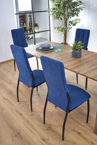 MASA STIL MODERN SAMSON NUC AURIU/NEGRU EXTENSIBILA HALMAR - Img 3