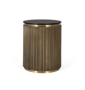 MASUTA DE CAFEA 50CM, LEMN DE MANGO, METAL SI BLAT DIN MARMURA, GINER Y COLOMER