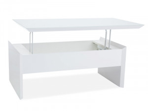 MASUTA DE CAFEA ALIEN ALB HIGH GLOSS STIL MODERN - Img 2