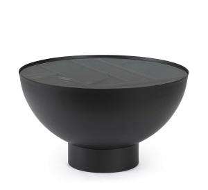 MASUTA DE CAFEA ARCHIE 70X24, NEAGRA, CONFECTIONATA DIN OTEL, STIL MODERN