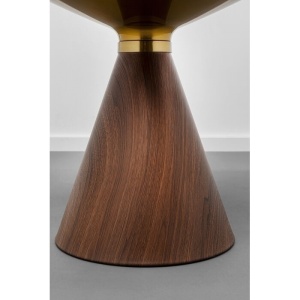 MASUTA DE CAFEA CONO WALNUT 50 CM, CONFECTIONATA DIN MDF SI OTEL, STIL MODERN - Img 3