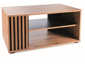 MASUTA DE CAFEA DAFNE, 100 CM, STEJAR ARTISAN/NEGRU, DIN PAL LAMINAT, STIL MODERN