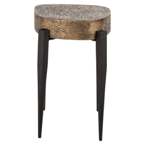 MASUTA DE CAFEA DECLAN, NEGRU/AURIU, 825067, CONFECTIONATA DIN PLACAJ, MDF SI FIER, STIL MODERN - Img 2