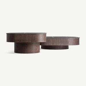 MASUTA DE CAFEA EXCLUSIVISTA NEUFS 70CM, FURNIR NUC SI BLAT DIN MARMURA, VICAL HOME - Img 9