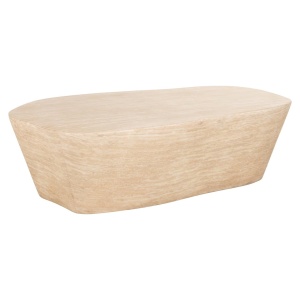 MASUTA DE CAFEA FICTUS, 212249, CONFECTIONATA DIN TRAVERTIN ARTIFICIAL, BEJ, STIL MODERN - Img 3