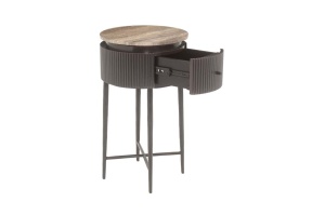 MASUTA DE CAFEA MULTIFUNCTIONALA RUSSO, 214319, CONFECTIONATA DIN MDF, ALAMA SI TRAVERTIN, MARO, STIL MODERN - Img 4